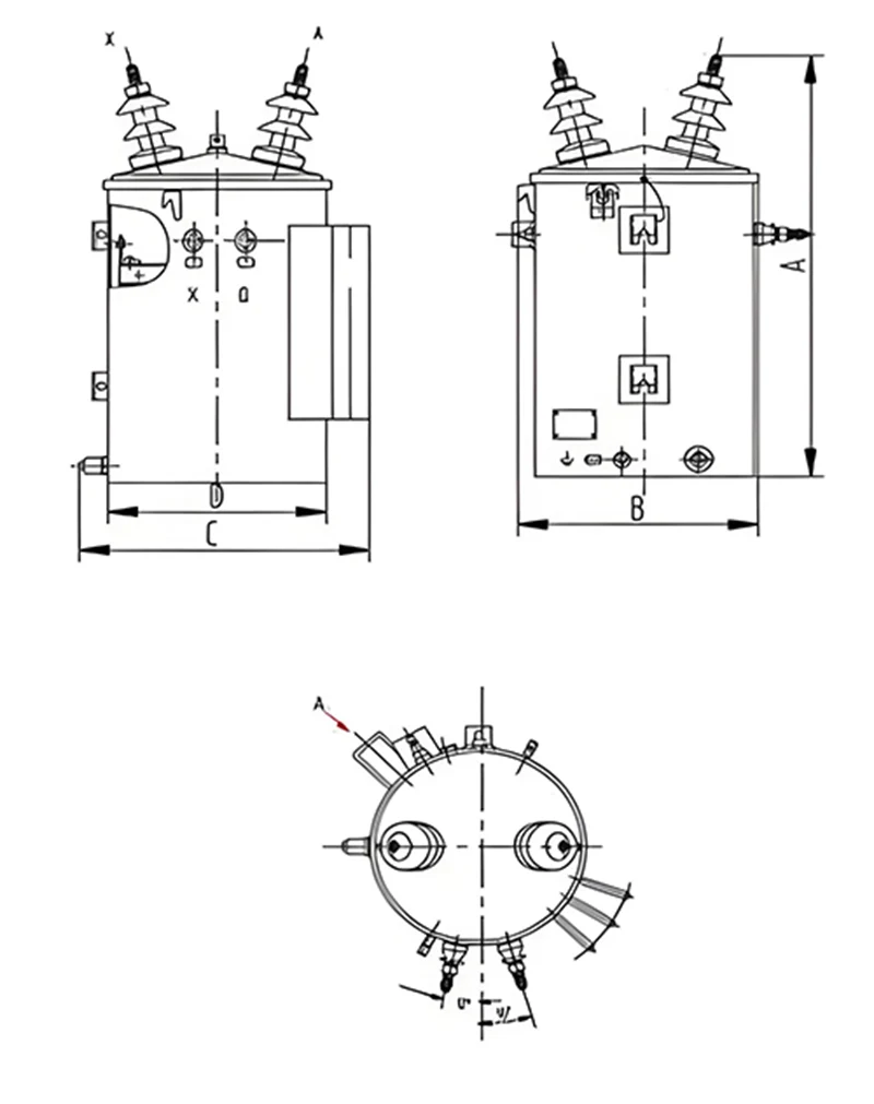 Single Phase Pole Mounted Oil Transformer